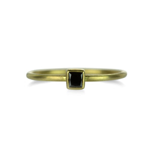 Gabriella Kiss Square Black Diamond Ring | Quadrum Gallery