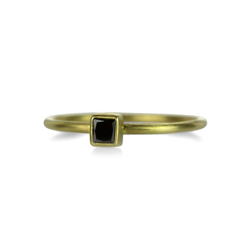 Gabriella Kiss Square Black Diamond Ring | Quadrum Gallery