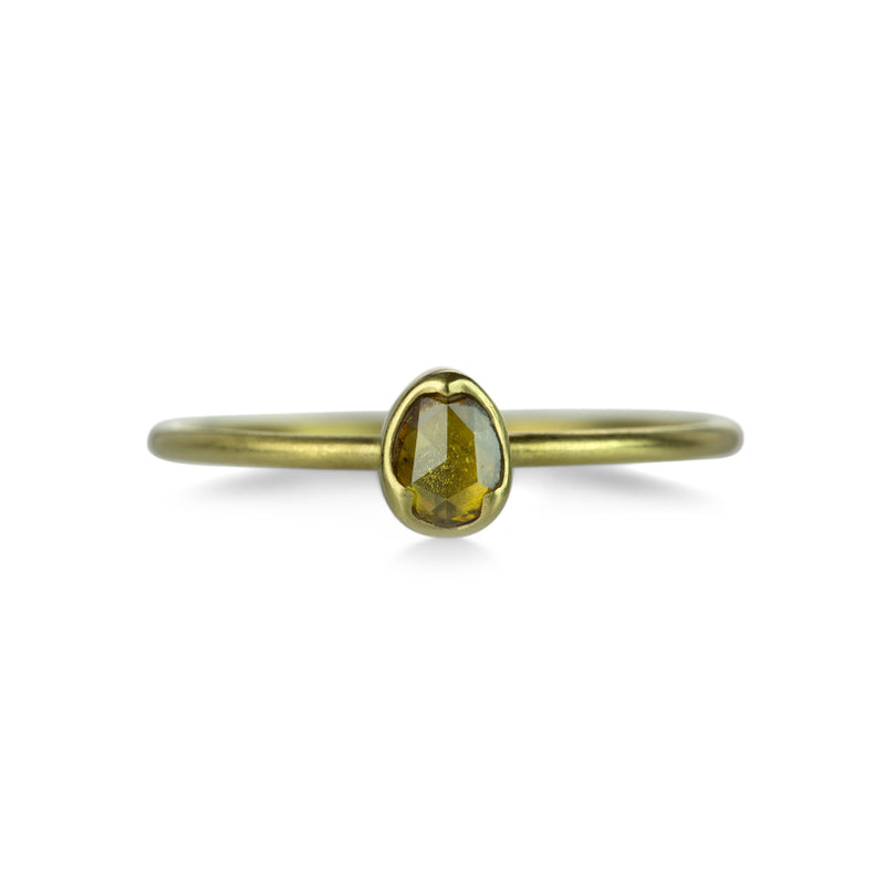 Gabriella Kiss Pear Shaped Yellow Diamond Ring | Quadrum Gallery