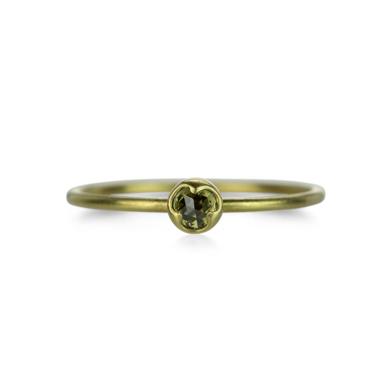 Gabriella Kiss 18k Round Champagne Diamond Ring | Quadrum Gallery