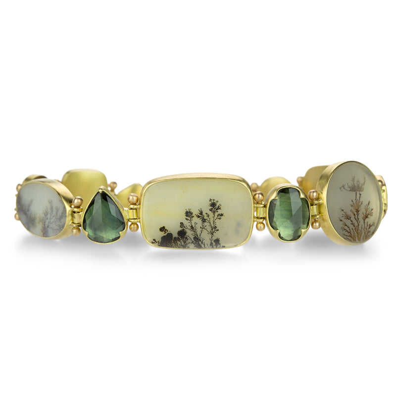 Gabriella Kiss Dendrite and Sapphire Hinge Bracelet | Quadrum Gallery