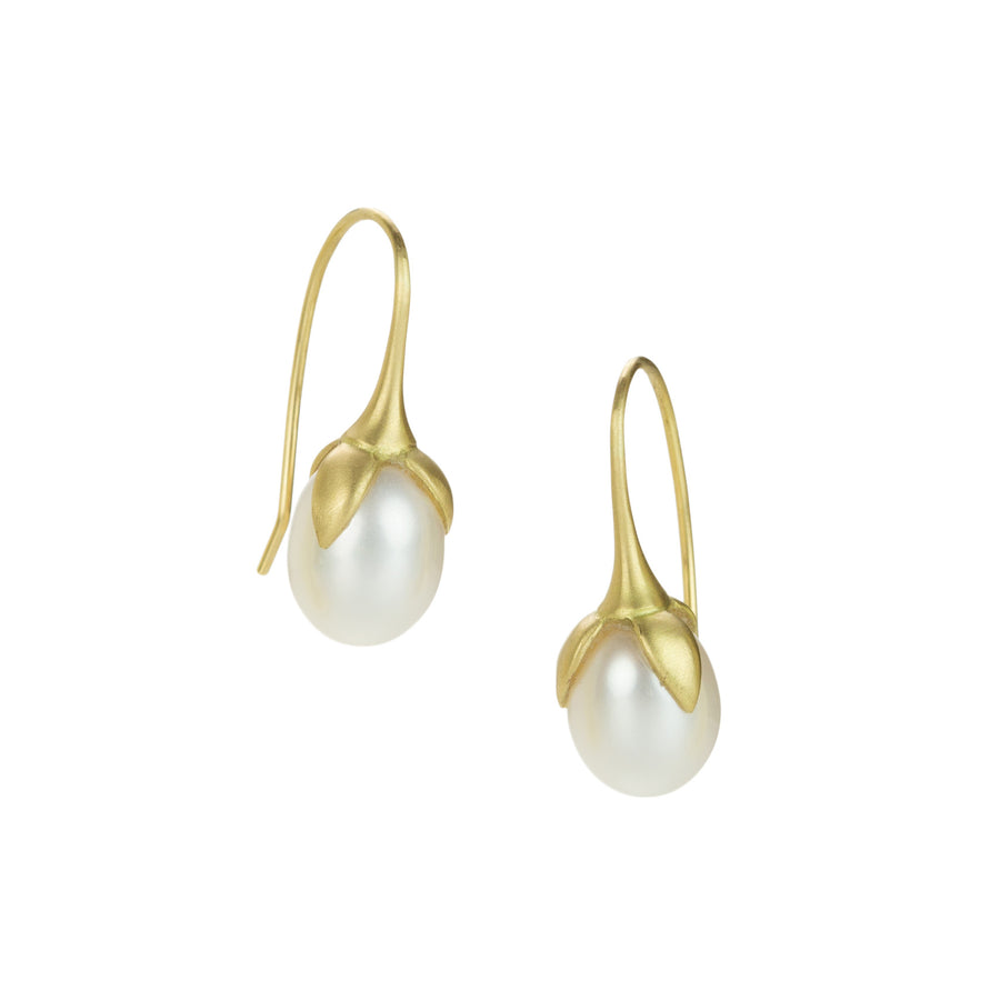 Gabriella Kiss Freshwater Pearl Eggplant Earrings | Quadrum Gallery