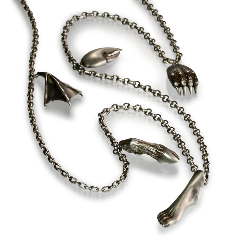 Gabriella Kiss Silver Walk of Life Foot Necklace | Quadrum Gallery