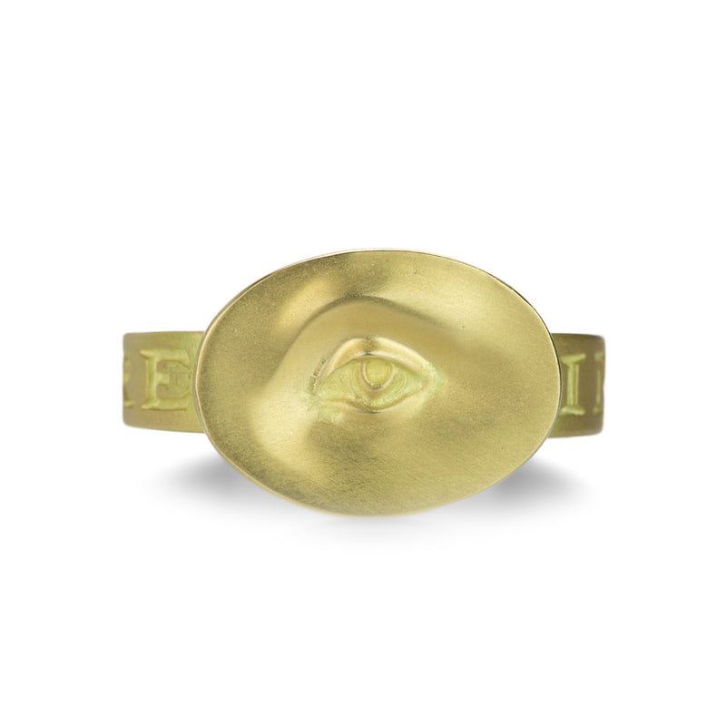 Gabriella Kiss Gold Small Eye Ring | Quadrum Gallery