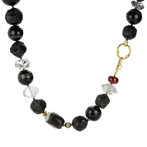 Gabriella Kiss Chunky Banded Agate Bead Necklace | Quadrum Gallery