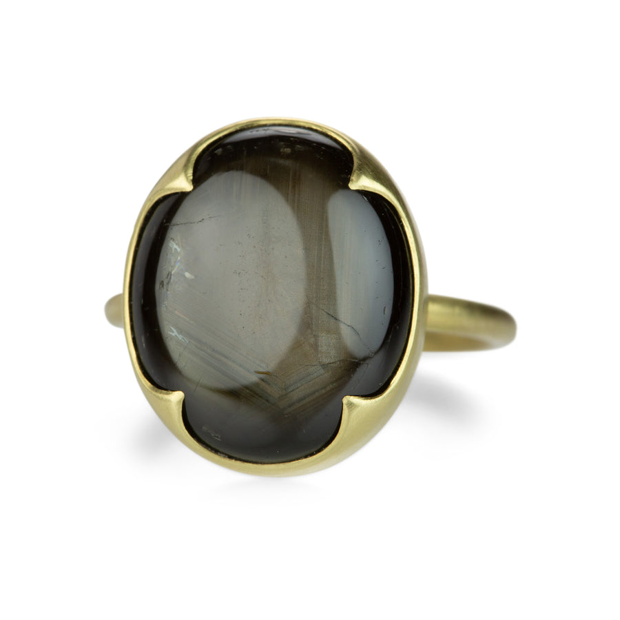 Gabriella Kiss Brown Star Sapphire Oval Ring | Quadrum Gallery