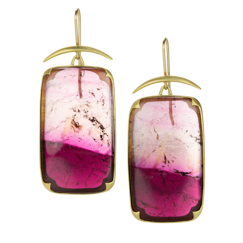 Gabriella Kiss Large Watermelon Tourmaline Earrings | Quadrum Gallery