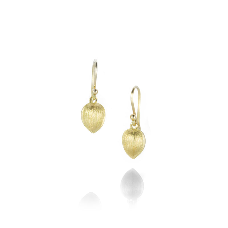 Gabriella Kiss 18k Yellow Gold Tiny Walnut Earrings | Quadrum Gallery