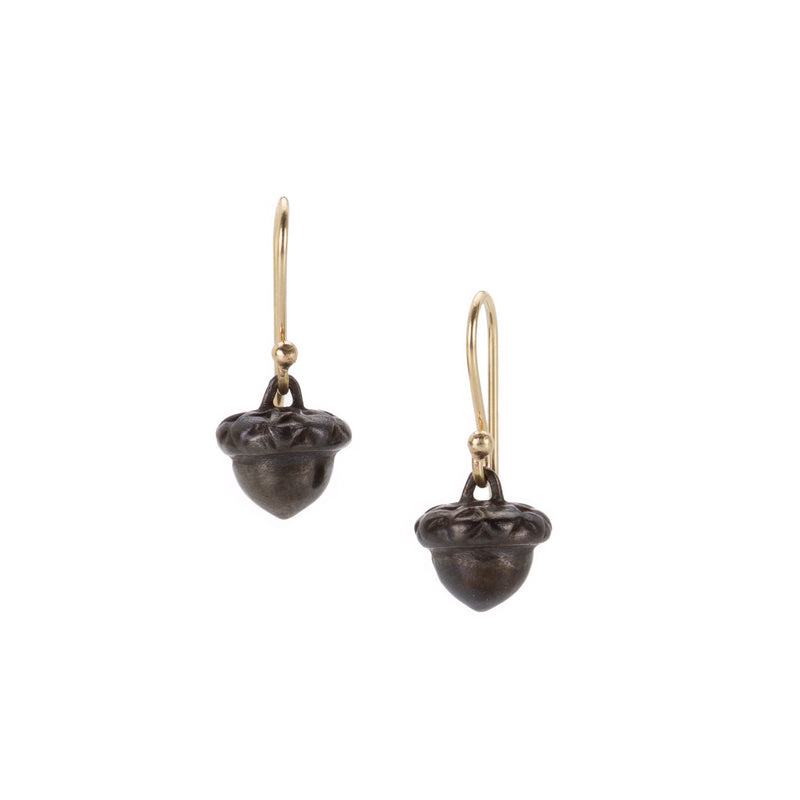 Gabriella Kiss Bronze Baby Acorn Drop Earrings | Quadrum Gallery