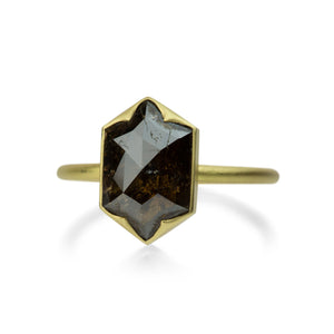 Gabriella Kiss Hexagonal Brown Diamond Ring | Quadrum Gallery