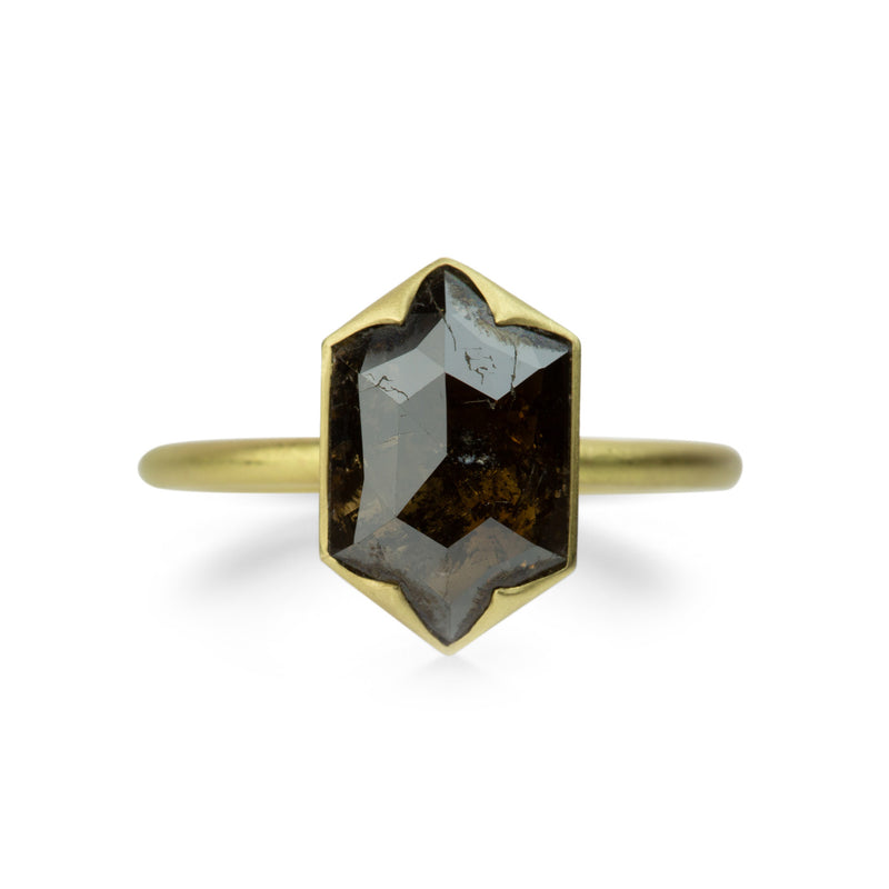 Gabriella Kiss Hexagonal Brown Diamond Ring | Quadrum Gallery