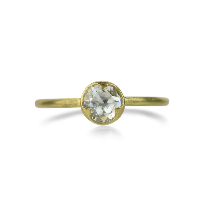 Gabriella Kiss Rose Cut Round White Diamond Ring | Quadrum Gallery