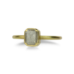 Gabriella Kiss Rectrangular Icy Gray Diamond Ring | Quadrum Gallery