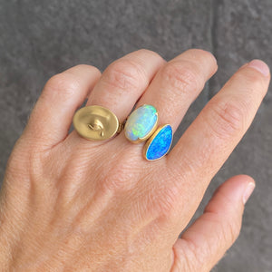 Gabriella Kiss Freeform Bezel Set Boulder Opal Ring | Quadrum Gallery