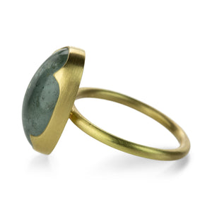 Gabriella Kiss 18k Oval Moss Aquamarine Ring | Quadrum Gallery