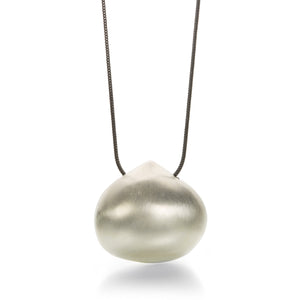 Gabriella Kiss Matte Silver Chestnut on Oxidized Chain | Quadrum Gallery