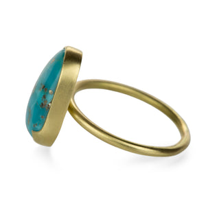 Gabriella Kiss Organic Persian Turquoise with Pyrite Ring | Quadrum Gallery