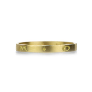 Gabriella Kiss Engraved 18k Amor Band | Quadrum Gallery