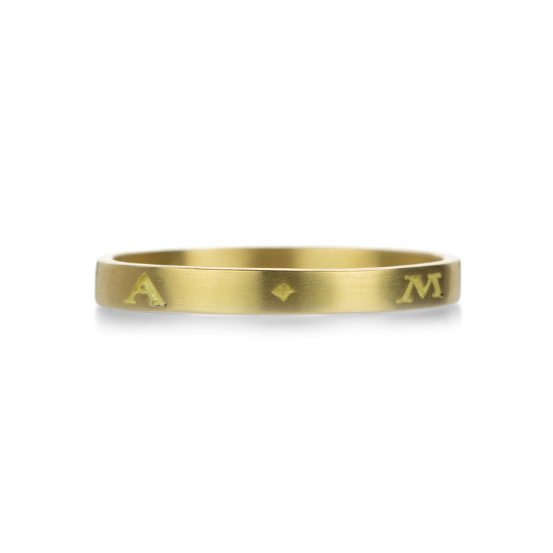 Gabriella Kiss Engraved 18k Amor Band | Quadrum Gallery