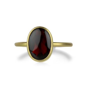 Gabriella Kiss 18k Oval Red Almandine Garnet Ring | Quadrum Gallery