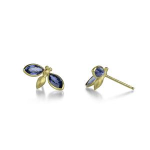 Gabriella Kiss Blue Sapphire Gem Bug Studs | Quadrum Gallery