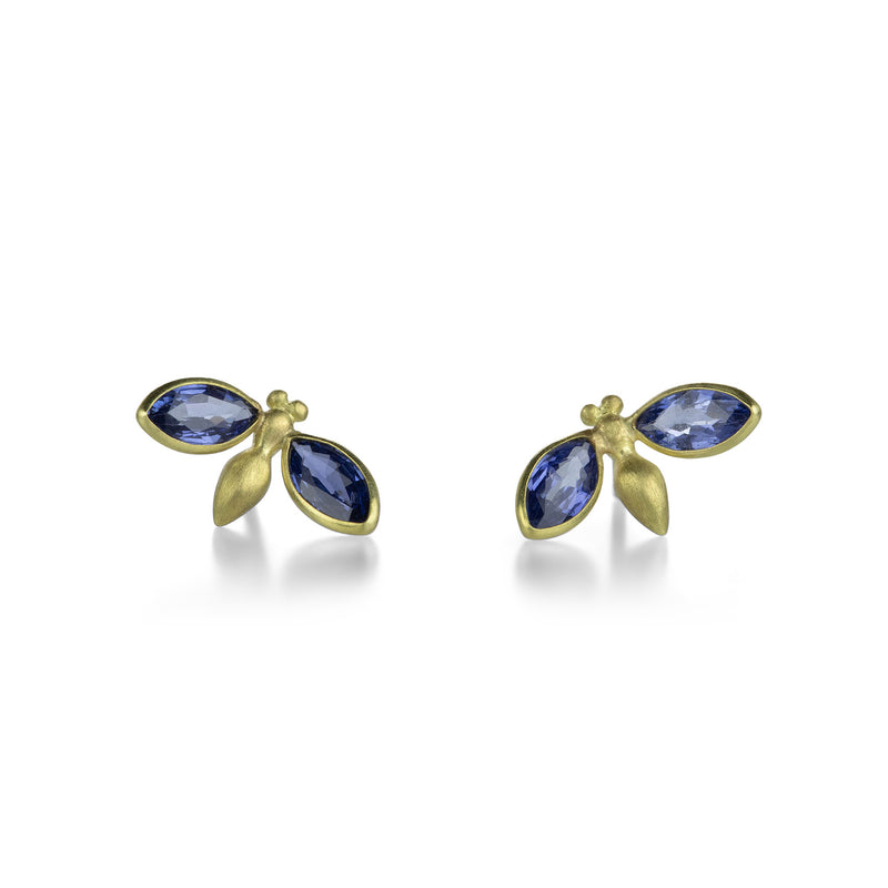 Gabriella Kiss Blue Sapphire Gem Bug Studs | Quadrum Gallery