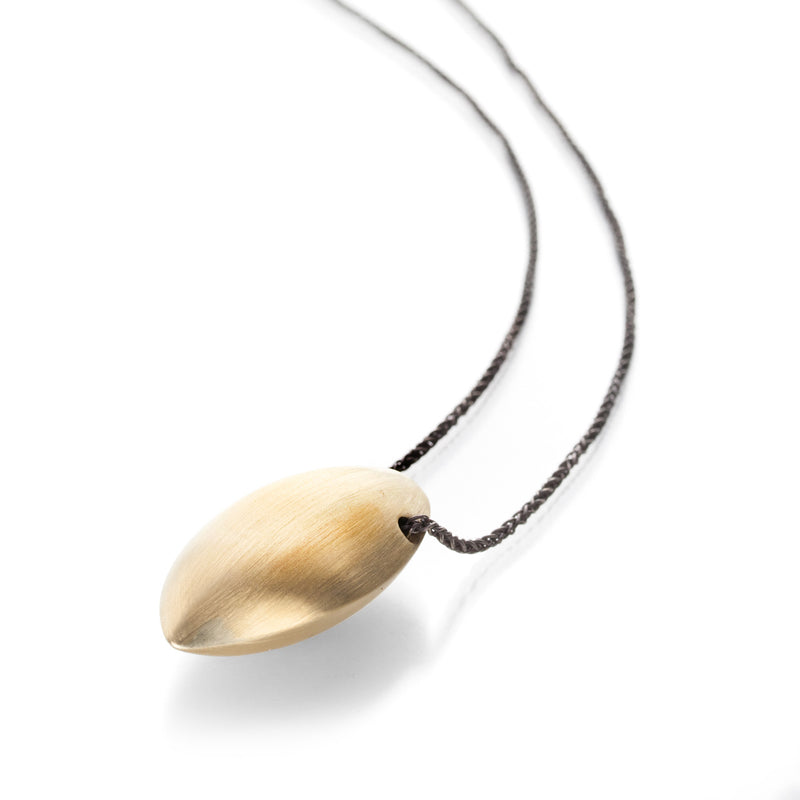 Gabriella Kiss 18k Yellow Gold Almond Pendant Necklace | Quadrum Gallery