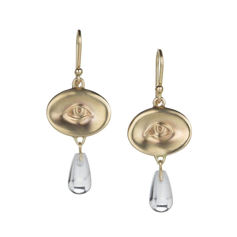 Gabriella Kiss Eye with Crystal Drop Earrings | Quadrum Gallery