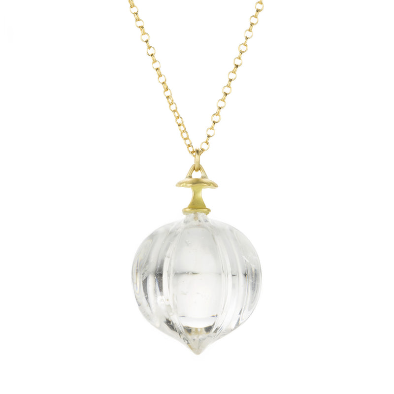 Gabriella Kiss 18k Rock Crystal Hickory Nut Pendant Necklace | Quadrum Gallery