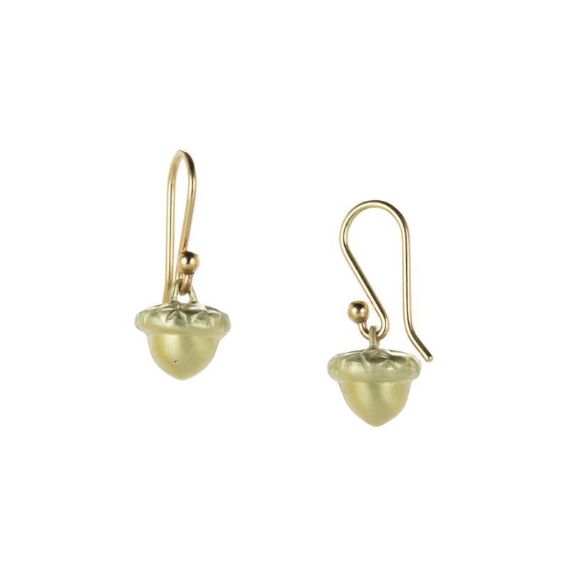 Gabriella Kiss 14k Green Gold Acorn Earrings | Quadrum Gallery