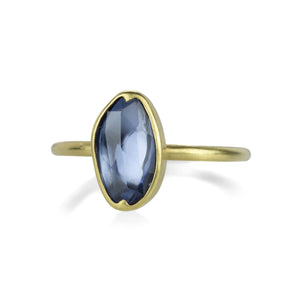 Gabriella Kiss Organic Faceted Blue Sapphire Ring | Quadrum Gallery