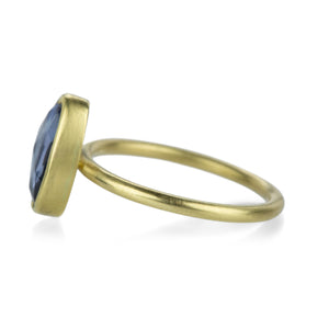 Gabriella Kiss Organic Faceted Blue Sapphire Ring | Quadrum Gallery