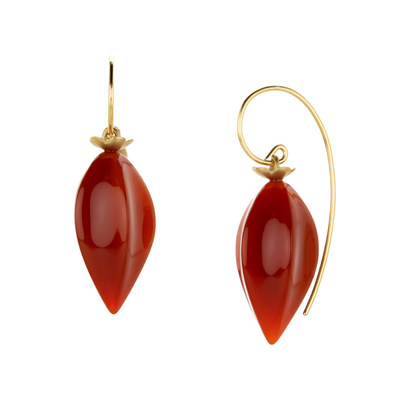 Gabriella Kiss 14k Long Carnelian Chinese Lantern Earrings | Quadrum Gallery