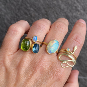 Gabriella Kiss Tumbled Aquamarine Ring | Quadrum Gallery