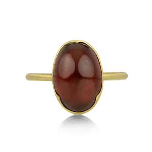 Gabriella Kiss 18k Yellow Gold Oval Hessonite Garnet Ring | Quadrum Gallery