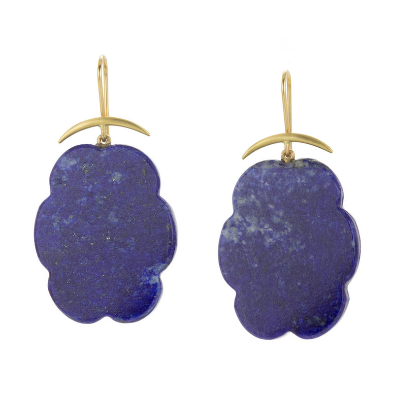 Gabriella Kiss 18k Lapis Cloud Earrings | Quadrum Gallery