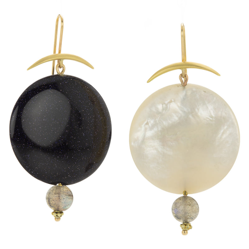 Gabriella Kiss Full Moon Night Sky Earrings | Quadrum Gallery