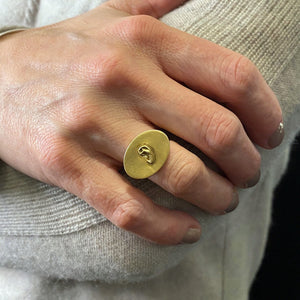 Gabriella Kiss Ear Love Token Ring | Quadrum Gallery