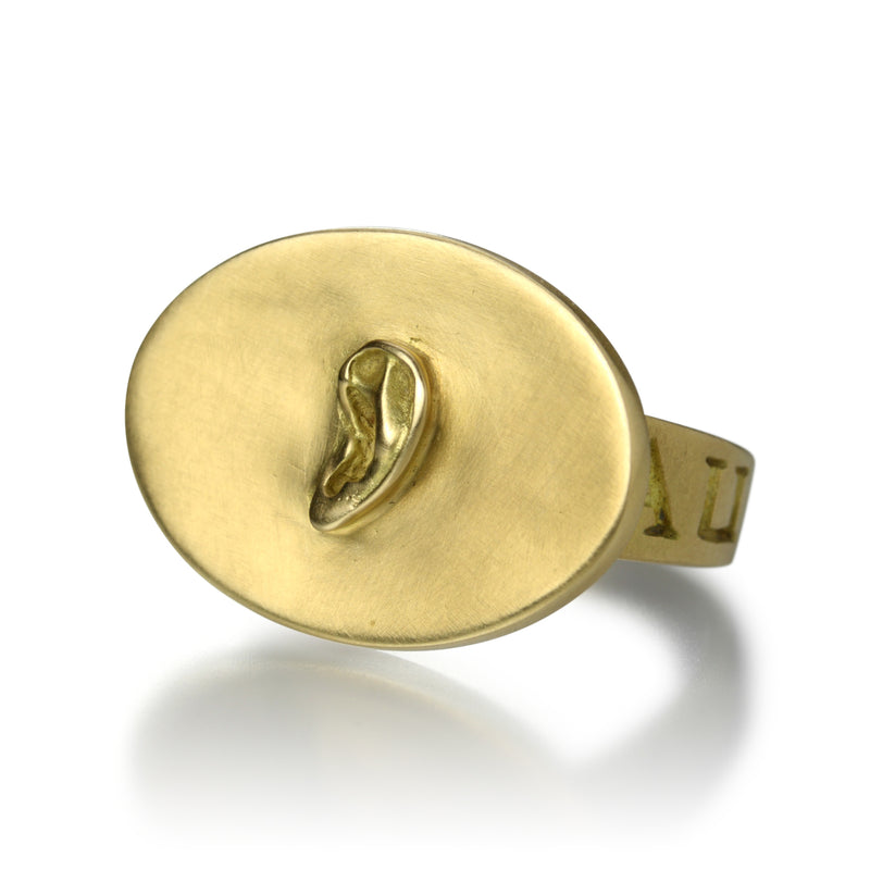 Gabriella Kiss Ear Love Token Ring | Quadrum Gallery