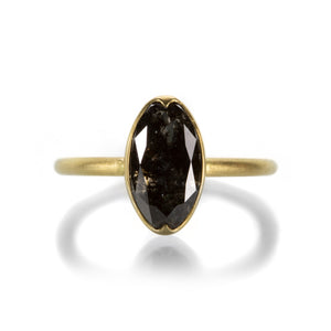Gabriella Kiss Oval Salt & Pepper Diamond Ring | Quadrum Gallery
