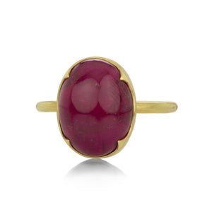 Gabriella Kiss 18k Oval Rubellite Ring | Quadrum Gallery