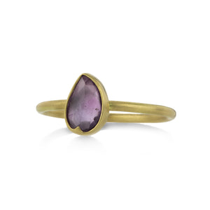 Gabriella Kiss 18k Faceted Mauve Sapphire Ring | Quadrum Gallery