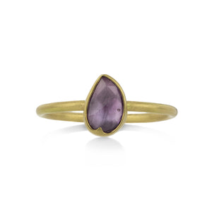 Gabriella Kiss 18k Faceted Mauve Sapphire Ring | Quadrum Gallery