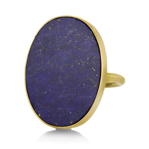 Gabriella Kiss 18k Oval Lapis Slab Ring | Quadrum Gallery