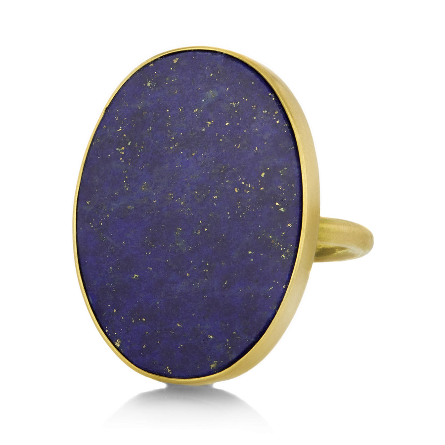 Gabriella Kiss 18k Oval Lapis Slab Ring | Quadrum Gallery