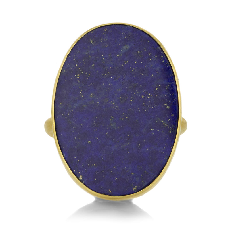 Gabriella Kiss 18k Oval Lapis Slab Ring | Quadrum Gallery