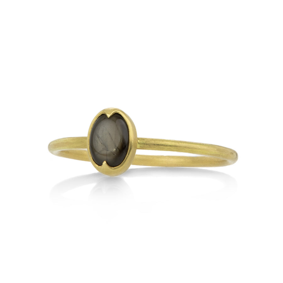 Gabriella Kiss 18k Small Oval Brown Star Sapphire Ring | Quadrum Gallery