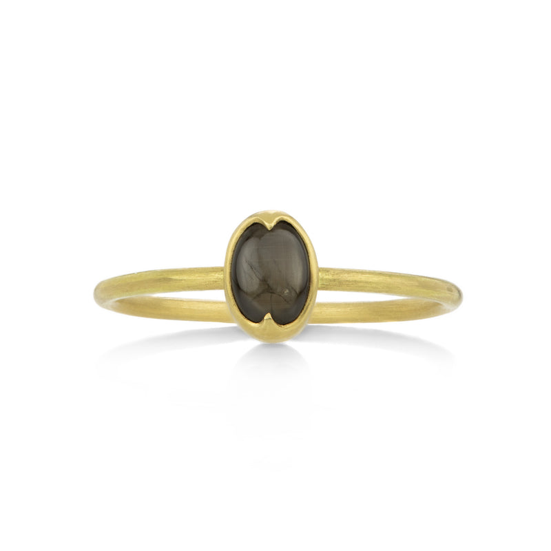 Gabriella Kiss 18k Small Oval Brown Star Sapphire Ring | Quadrum Gallery