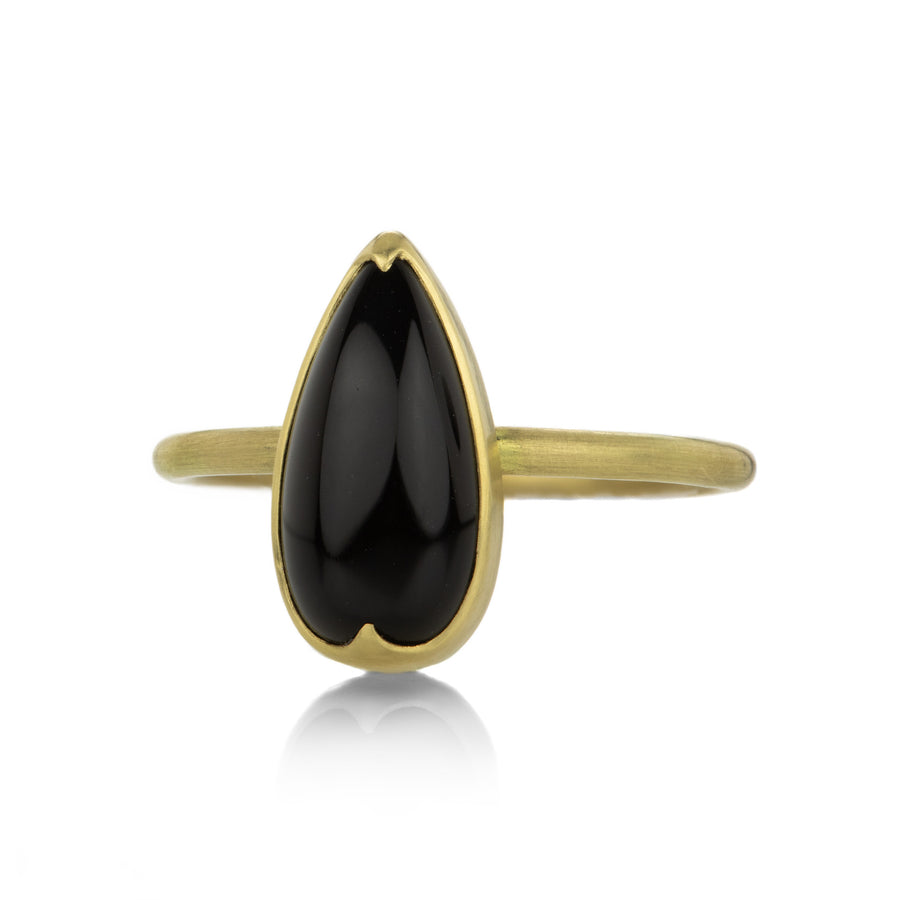 Gabriella Kiss Pear Shaped Onyx Ring | Quadrum Gallery
