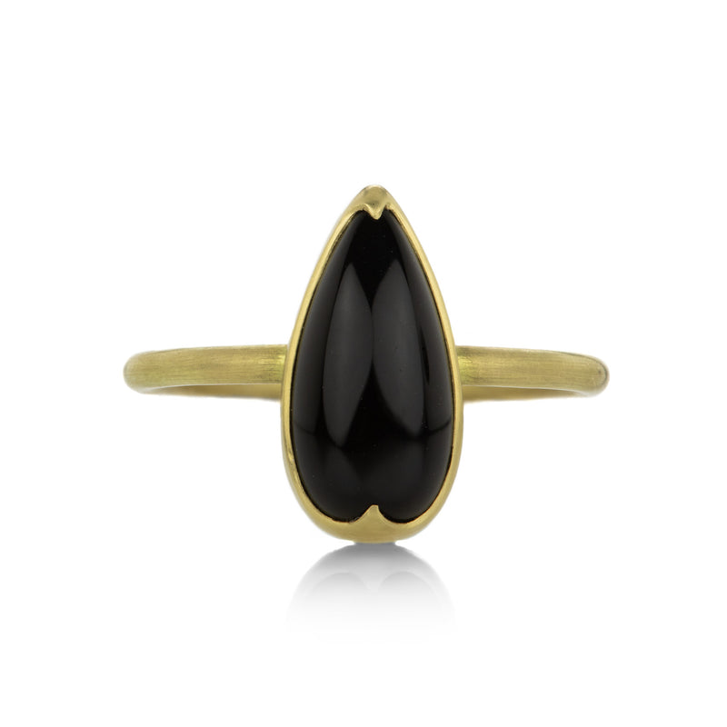 Gabriella Kiss Pear Shaped Onyx Ring | Quadrum Gallery